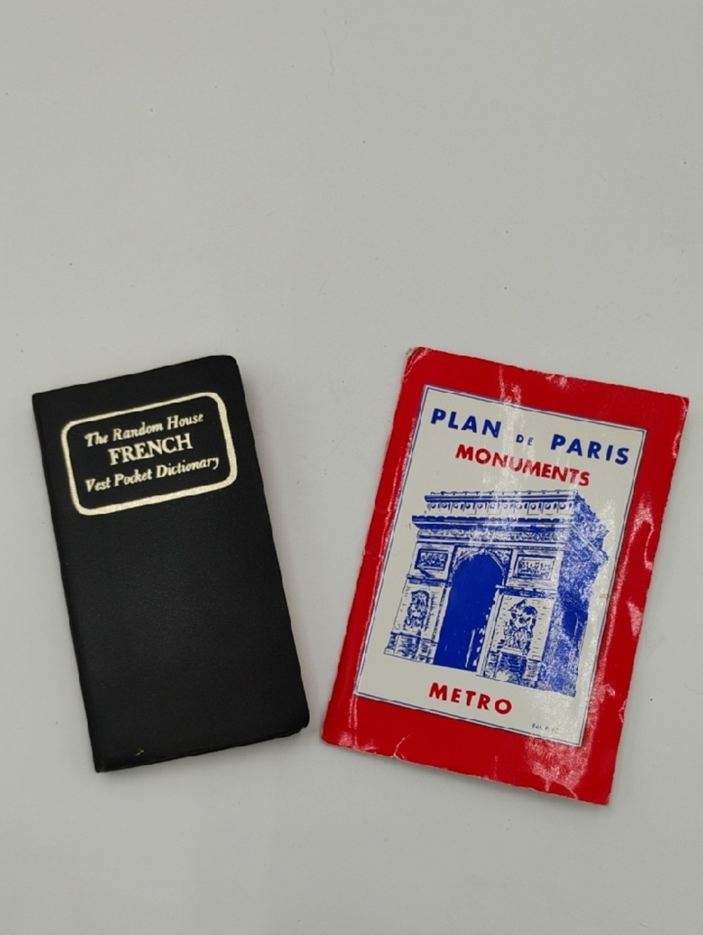 Vintage 1950s Paris Fold Out Map Plan De Paris And French Vest Pocket Dictionary